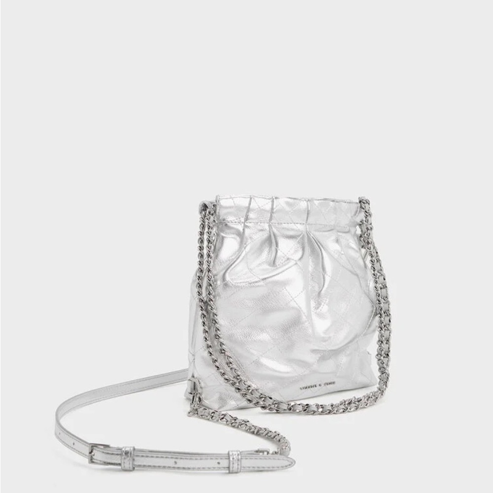 Charles & Keith - Multi Style Silver Bag (LIMITED EDITION)